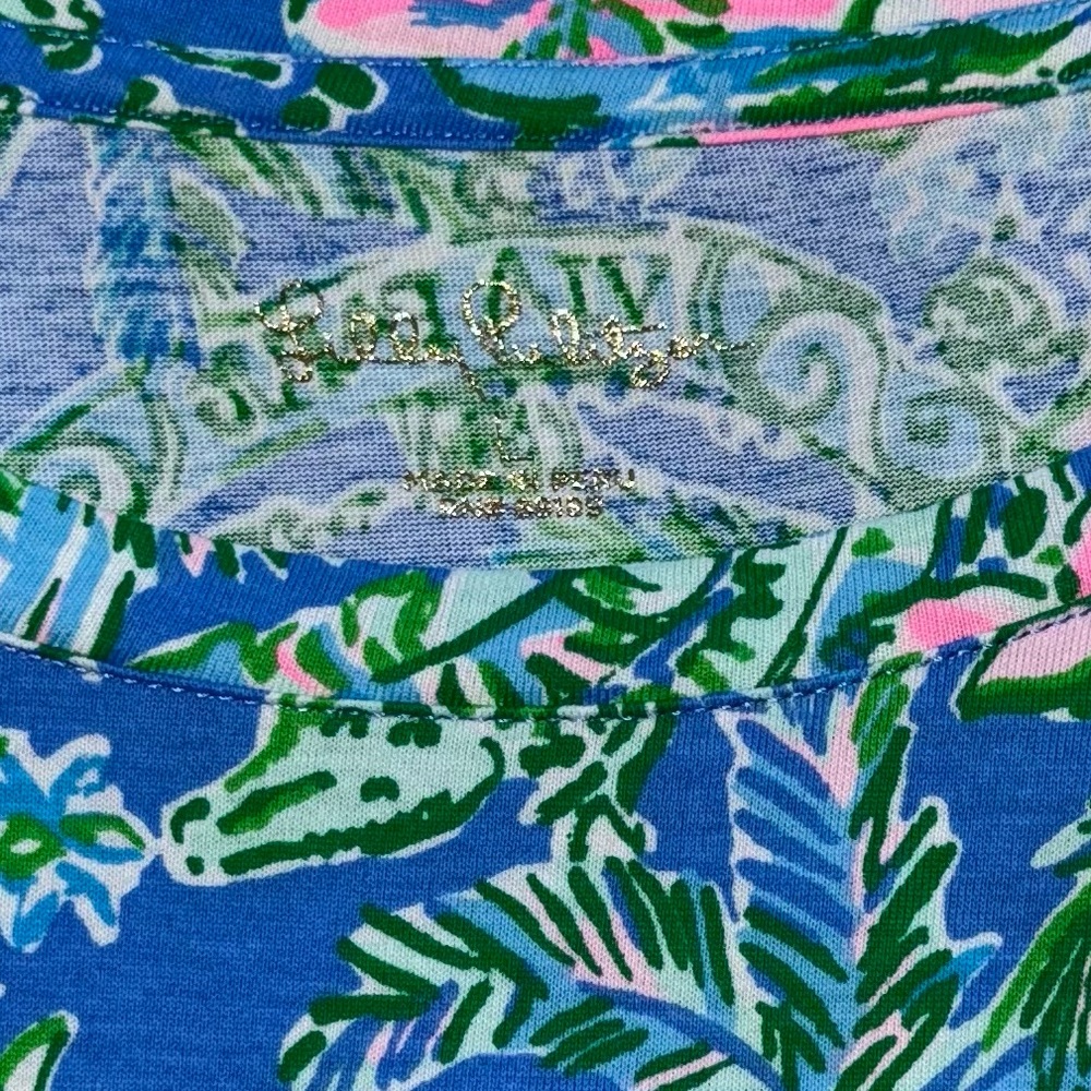 Lilly Pulitzer Cody Dress in “Boca Blue Beneath The Bougainvillea”, size L - Picture 4 of 4